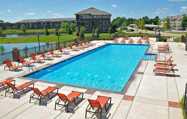 Gated Outdoor and Sundeck at Prairie Lakes Apartments, Peoria, IL