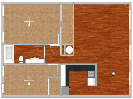 2 beds, 1 bath, 850 sqft, $1,199, Unit 14