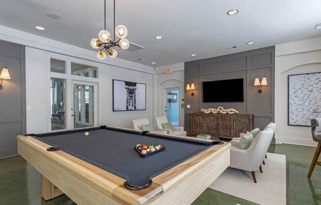 Pool table at Breakers Point, Myrtle Beach, 29579