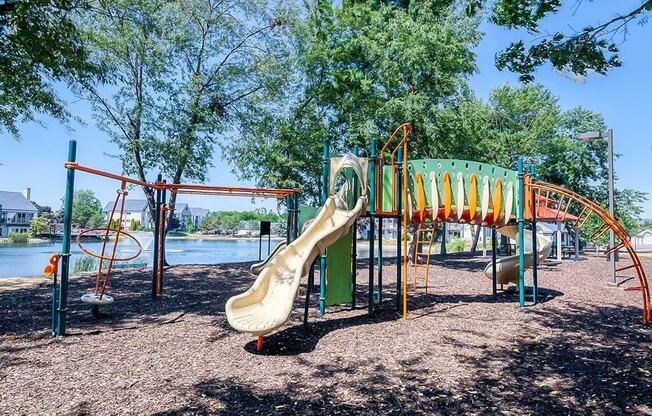 Outdoor playground at Waterchase Apartments, Michigan