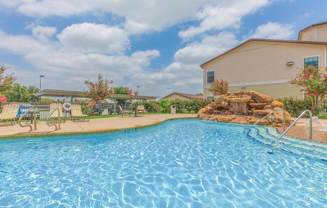 a large pool of water