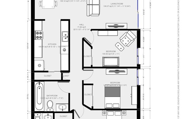3 beds, 2 baths, 990 sqft, $1,525, Unit PT-1587-103