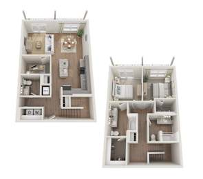 2 beds, 2.5 baths, 1,452 sqft, $2,395