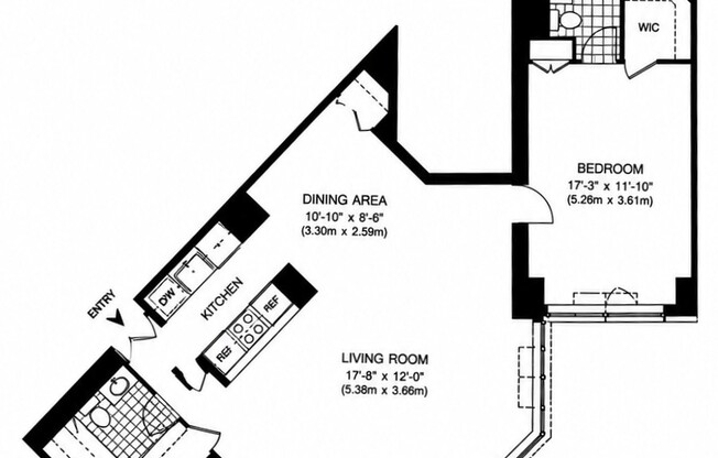 1 bed, 2 baths, 900 sqft, $5,500, Unit 35D