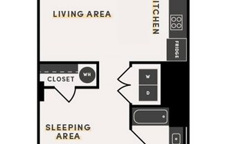 Studio, 1 bath, 531 sqft, $1,495