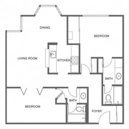 2 beds, 2 baths, $3,881