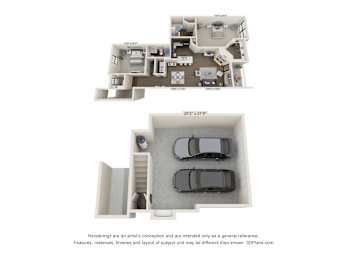 2 beds, 2 baths, 1,364 sqft, $2,115