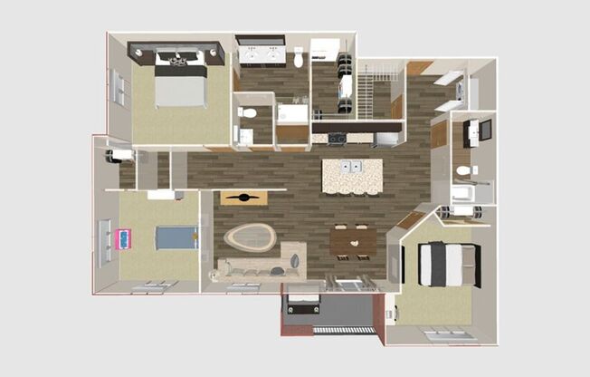 3 beds, 2.5 baths, 1,503 sqft, $2,880, Unit 104-200