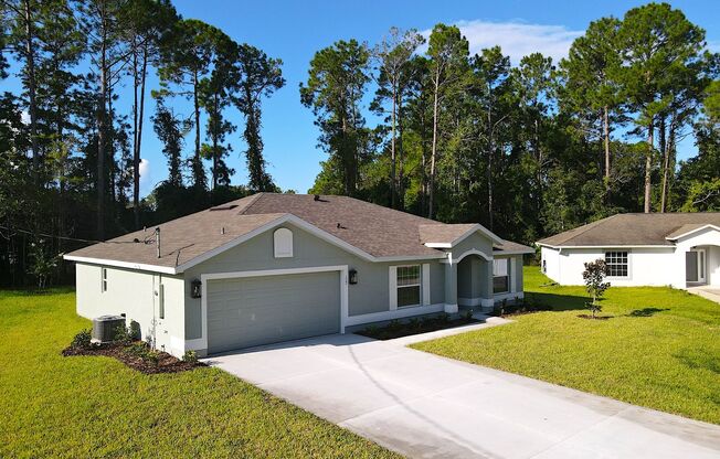 Spacious 4 Bed 2 Bath 2024 Home for Rent on Cul De Sac in Palm Coast!