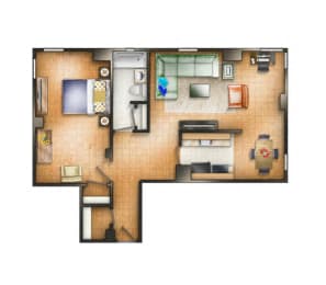 1 bed, 1 bath, 800 sqft, $1,980