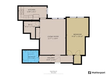 1 bed, 1 bath, 600 sqft, $1,895