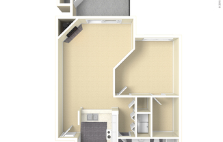 1 bed, 1 bath, 721 sqft, $1,463