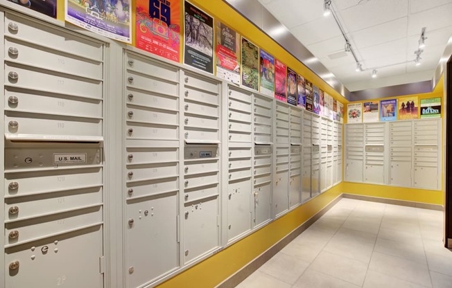 package lockers at Link + Mural, Seattle, WA