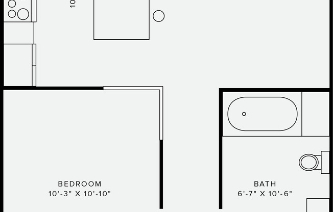 1 bed, 1 bath, 691 sqft, $1,915