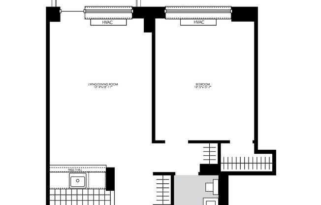 1 bed, 1 bath, $6,175, Unit 12C