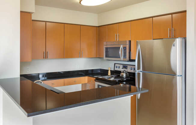 Kitchen with Stainless Steel Appliances