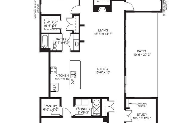 2 beds, 2 baths, 1,963 sqft, $2,975