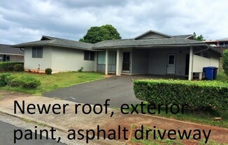 Renovated 3 bedroom, 2 bathroom, 2 car carport