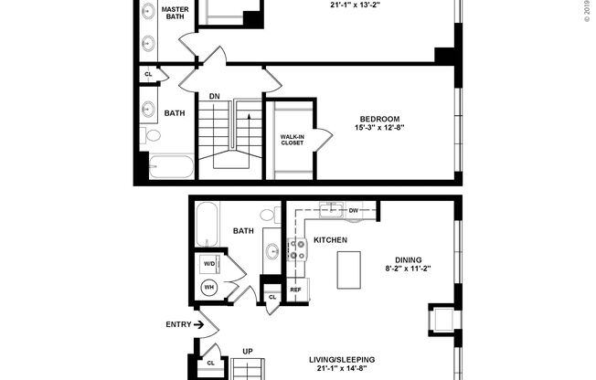 2 beds, 3 baths, 2,114 sqft, $6,445, Unit 126