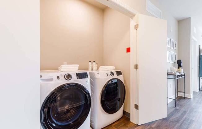 Large capacity side-by-side washer and dryer