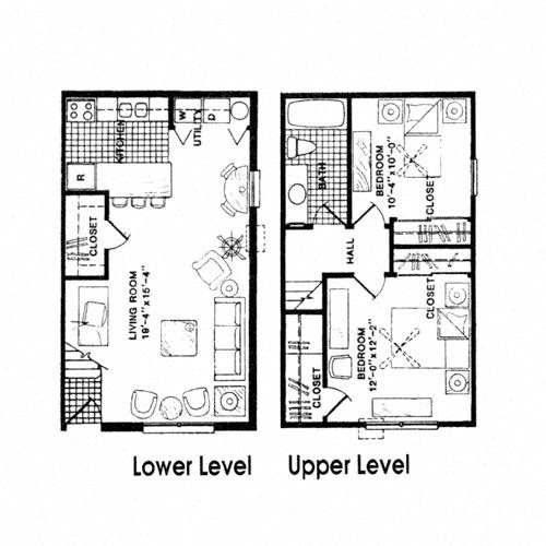 2 beds, 1 bath, 910 sqft, $995