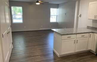 Kitchen And Living Area at Warehouse Apartments, North Dakota, 58102