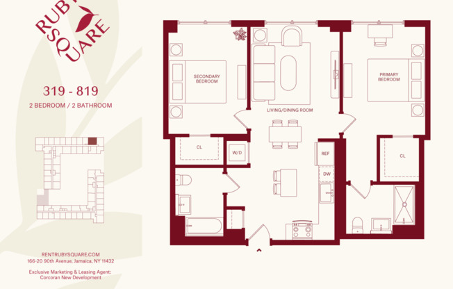 2 beds, 2 baths, $3,750, Unit 2719