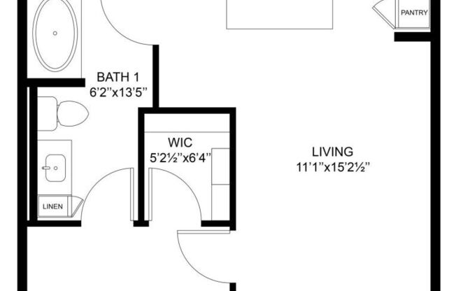 1 bed, 1 bath, 786 sqft, $1,725