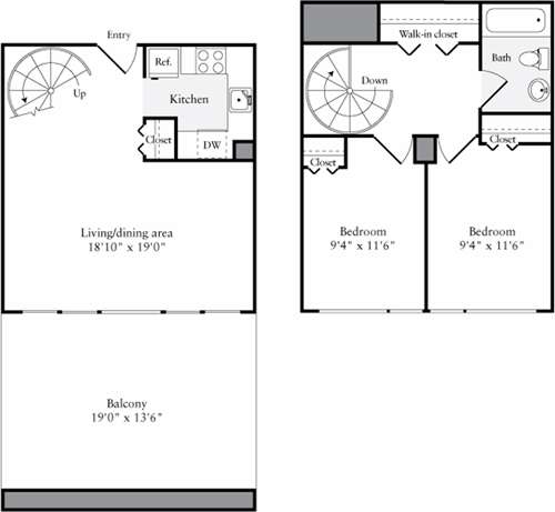 2 beds, 1 bath, 770 sqft, $4,473, Unit 4501