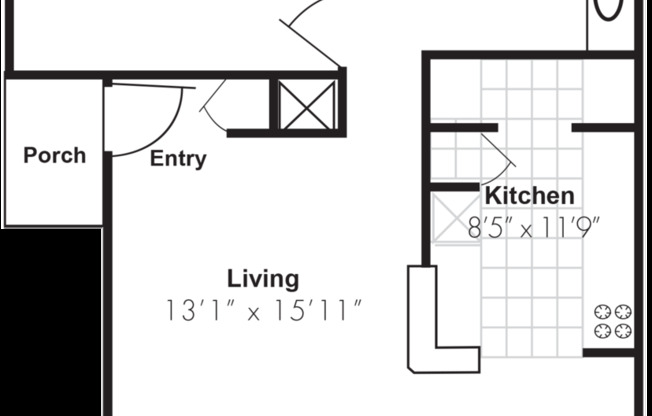 1 bed, 1 bath, 668 sqft, $1,210