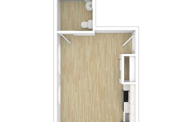 Studio, 1 bath, 329 sqft, $1,990