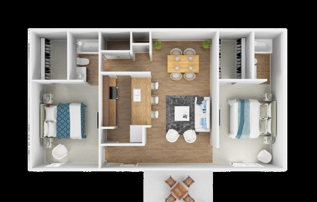 2 beds, 2 baths, 968 sqft, $949, Unit 86005