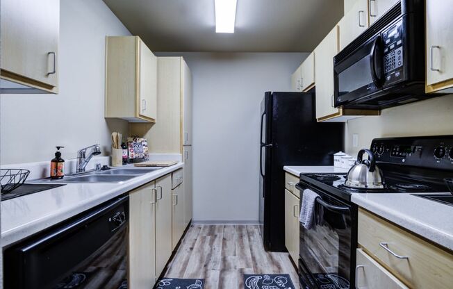 Fully Equipped Kitchen with microwave