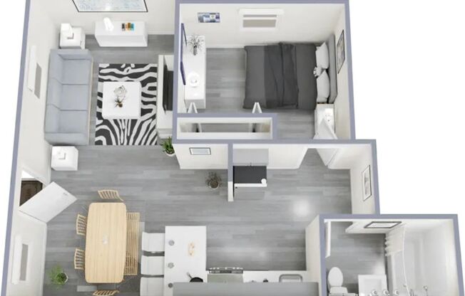 1 bed, 1 bath, 630 sqft, $1,225, Unit 1002