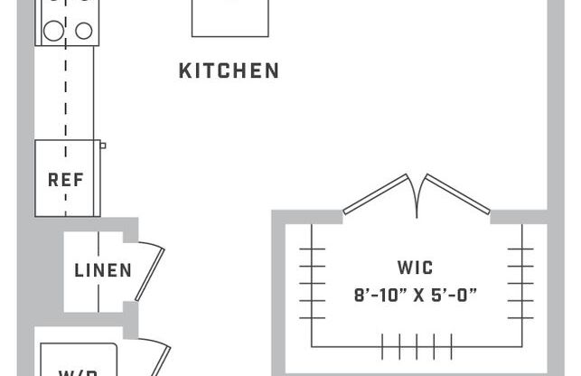 Studio, 1 bath, 501 sqft, $2,070, Unit 26-513