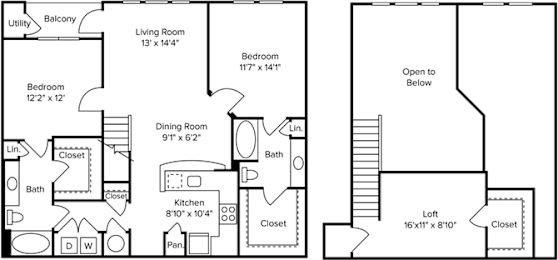 2 beds, 2 baths, 1,380 sqft, $2,774