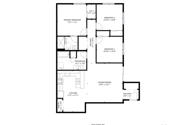 3 beds, 2 baths, $1,645, Unit 2764-06