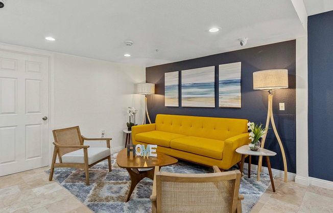 Step into this chic and inviting living space, perfect for relaxation and entertainment.