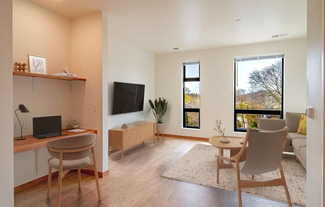 1 bed, 1 bath, 604 sqft, $1,395, Unit A406