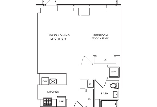 1 bed, 1 bath, 701 sqft, $4,733, Unit 28S