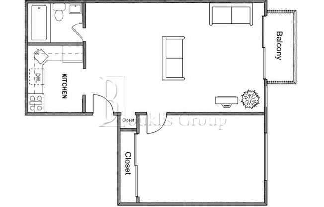 1 bed, 1 bath, $2,595, Unit 7