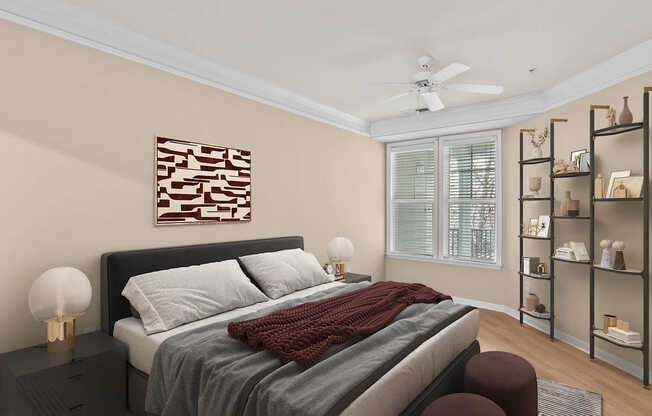 Bedroom with Hard Surface Flooring