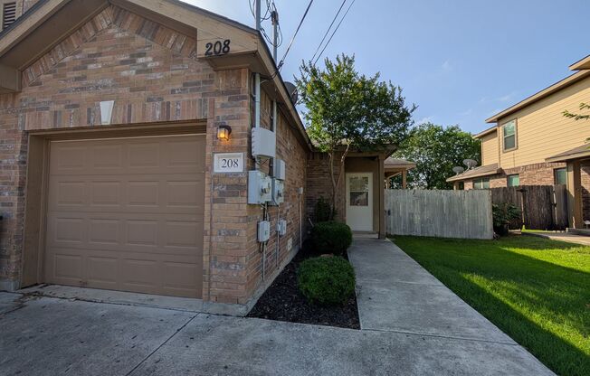 Stained Concrete Floors / No Carpet / Fridge / Covered Back Patio / CISD