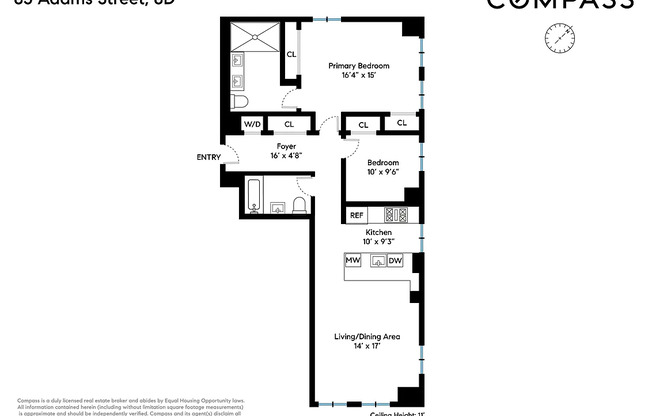 2 beds, 2 baths, $7,400, Unit 8D