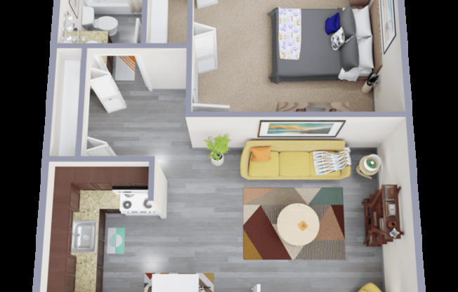 1 bed, 1 bath, 425 sqft, $1,090