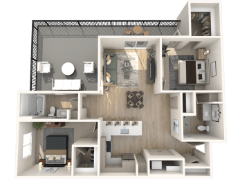 2 beds, 2 baths, 1,164 sqft, $2,150