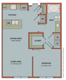 1 bed, 1 bath, 779 sqft, $1,899