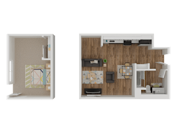 1 bed, 1 bath, 674 sqft, $3,170