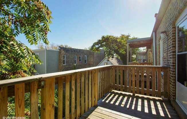 Spacious balcony