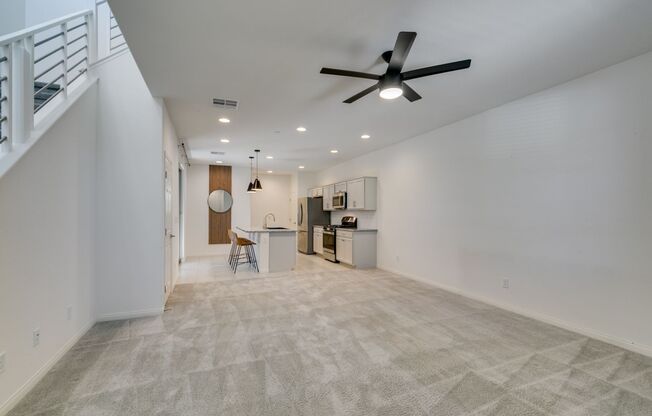 Beautiful Brownstone-Style Townhome in Cadence with Modern Finishes, Private Courtyard & Fantastic Community Amenities!